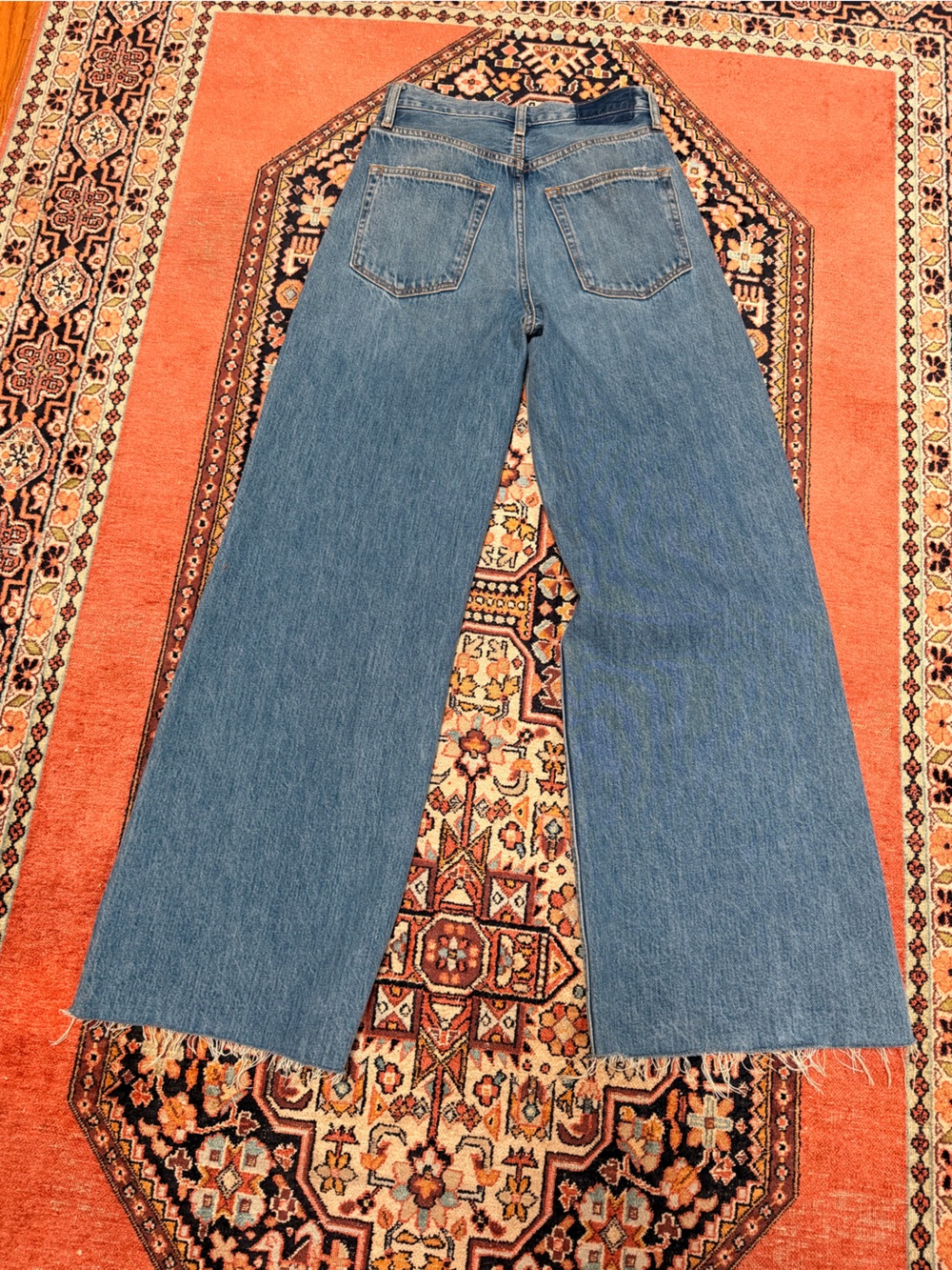 ETICA devon wide leg in everglades size 24 NWOT distressed - Picture 4 of 10